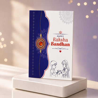 Rakhi for Brother with Chocolate Magic Pouch - Raksha Bandhan Gift Set, Pack of 6