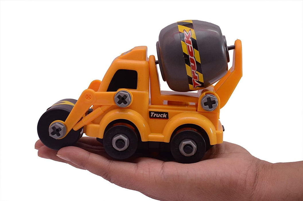 4647 Engineering vehicles Nut Assembly Vehicle Toy, DIY Nut Assembly Vehicle Model Toy Highly Simulation Children Kids Car Model Toy Set (2 Pc Set)