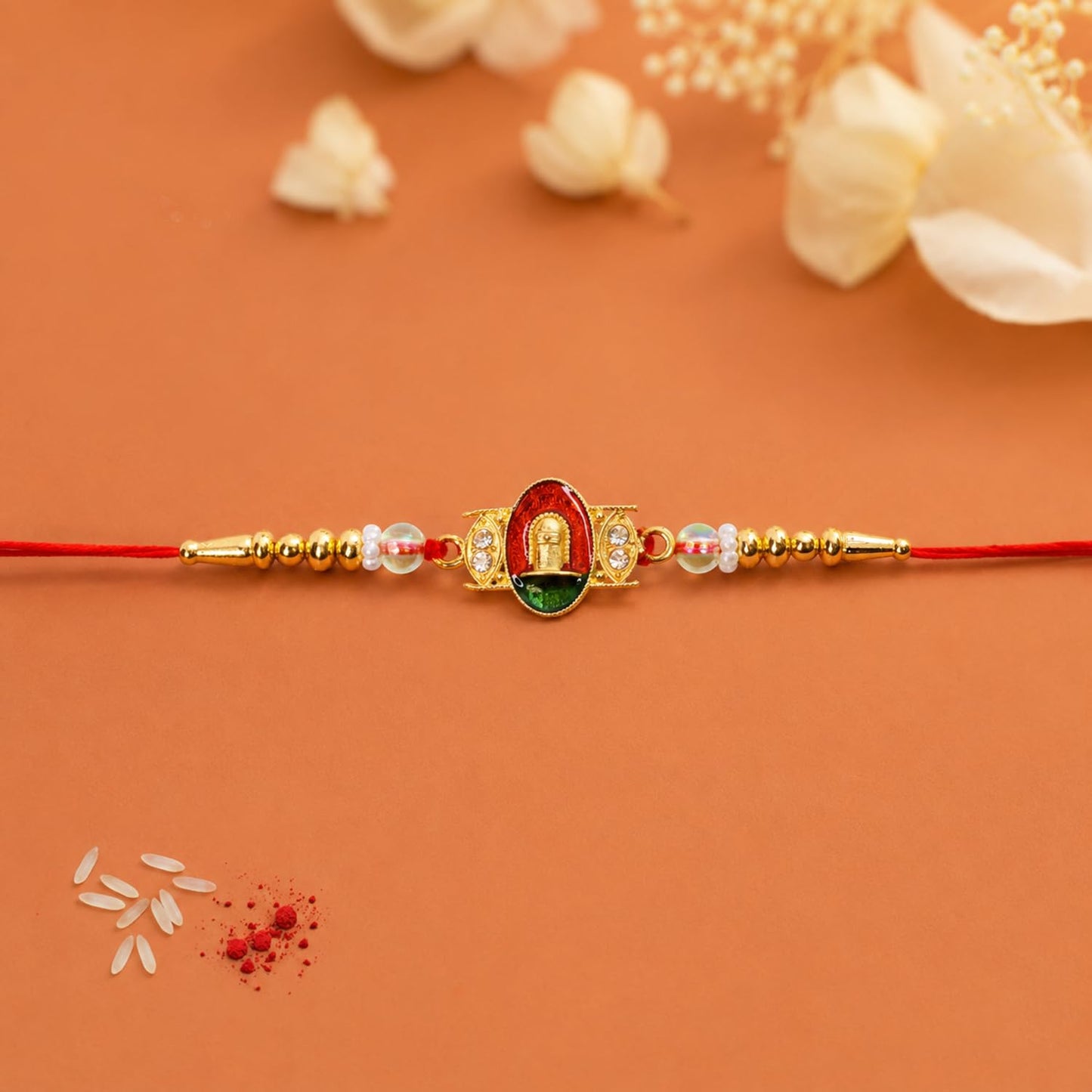 Shivling Rakhi for Brother with Choco Magic Pouch, Roli Tikka & Card, Pack of 5