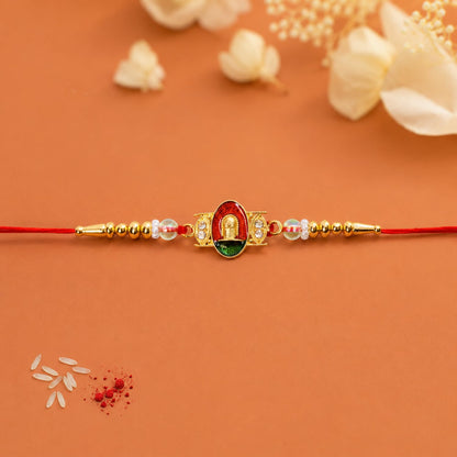 Shivling Rakhi for Brother with Choco Magic Pouch, Roli Tikka & Card, Pack of 5