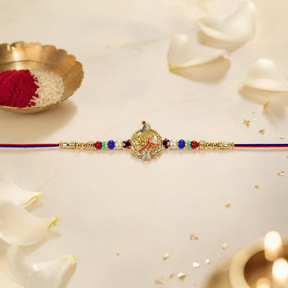 Krishna Multicolor Rakhi for Brother & Bhaiya with Sports Water | Pack of 5