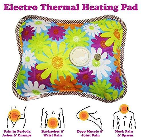 Electric Hot Water Bag for Heat Therapy & Warm Comfort | Rechargeable Heating Pad with Soft Fabric Cover for Neck, Back, Shoulder, Knee & Abdomen, Portable Body Warmer (Random Design) - Hot Water Bag - Image 3