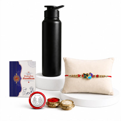 Designer Elegant Multicolor Peacock Rakhi Combo for Bhaiya Bhai | Pack of 5