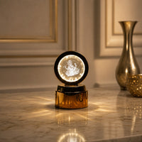 Ganpati Bapa 3D Crystal Ball LED Table Showpiece for Home Decoration (1 Pc)