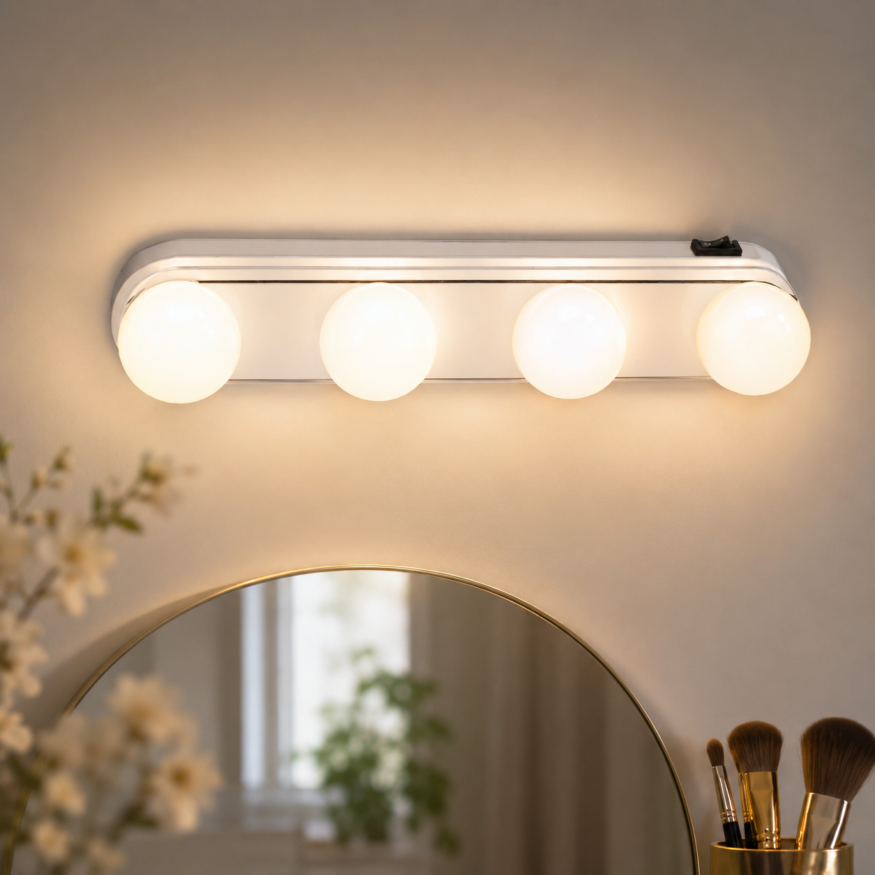 Portable Makeup Light – Battery-Powered LED Vanity Mirror | Indo Glow