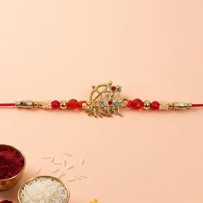 Rakhi for Brother with Butter Scotch 32gm - Raksha Bandhan Gift Set, Pack of 7