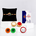 Rakhi Set for Brother (Set of 1) – Peahen Design Rakhi Combo with Roli Chawal