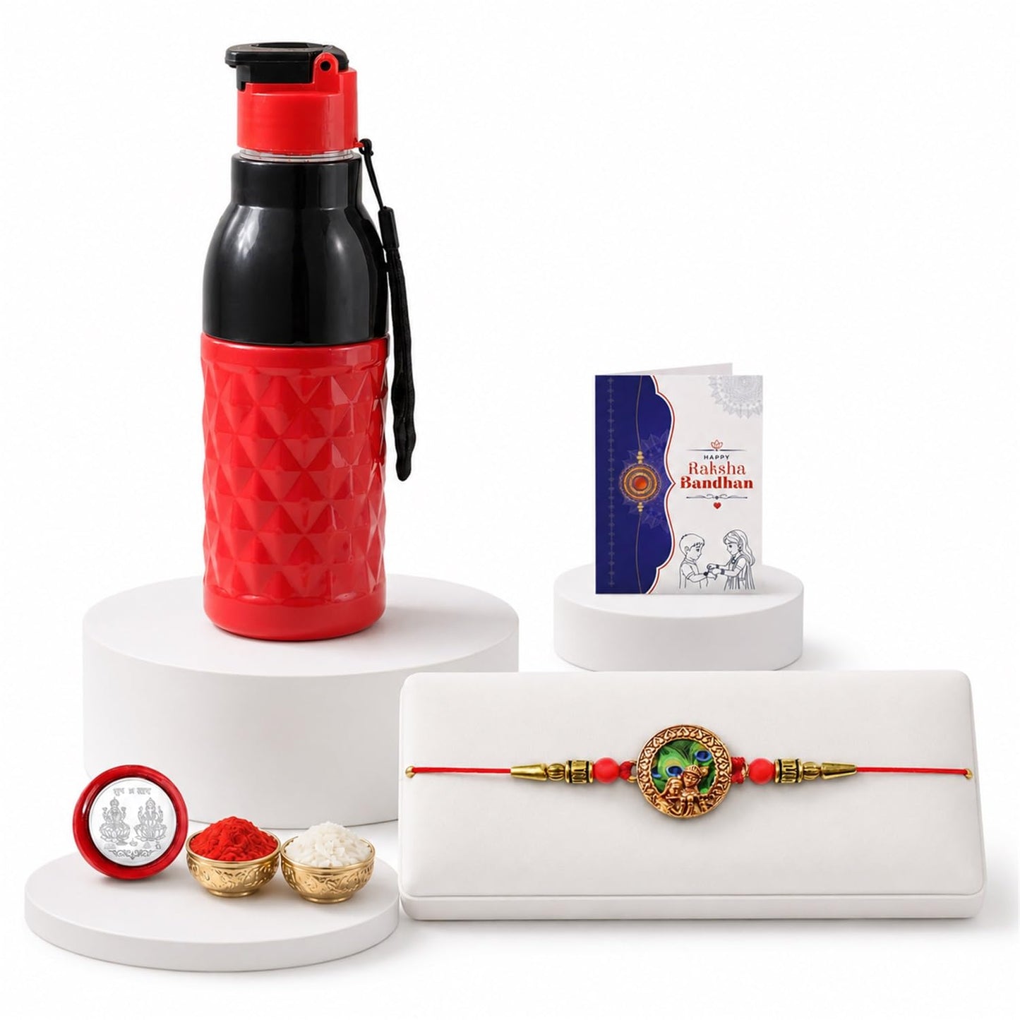 Makhanchor Multicolor Rakhi for Brother & Bhaiya with Sports Water | Pack of 5