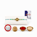 Om Multicolor Rakhi for Brother & Bhaiya with Golden Pooja Kankavati | Pack of 5