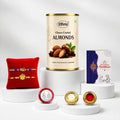 Festive Blessings Rakhi for Brother with Chocolate Almonds 96gm, Pack of 6