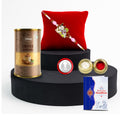 Traditional Gift Pack Rakhi for Brother with Coffee Almond 96gm, Pack of 5
