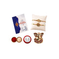 Rakhi for Brother – Raksha Bandhan Gift Combo with Om & Flower Rakhi, Ganesh