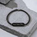 Personalized Black Bracelet – Engraved for Men | CustomSpot