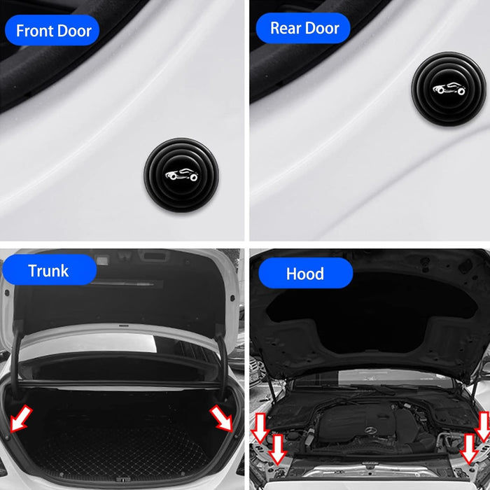 Car Door Shock Absorber Car Door Protection Sticker (10 Pcs Set)