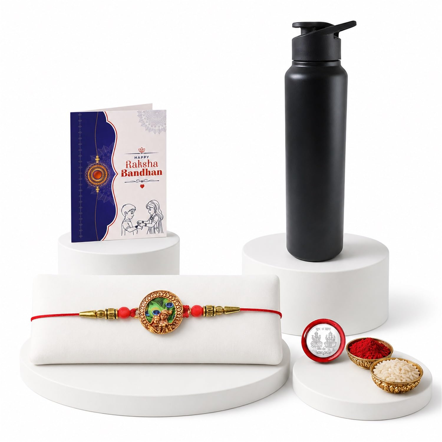 Makhanchor Multicolor Rakhi for Brother & Bhaiya with Sports Water | Pack of 5