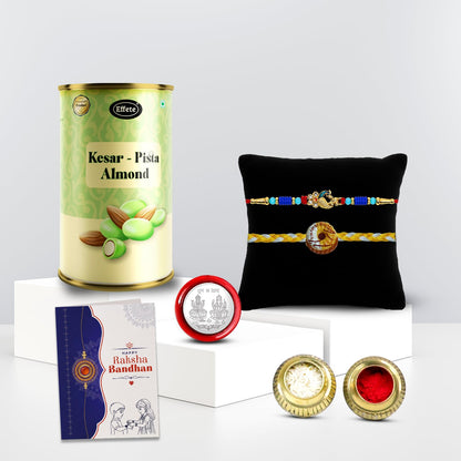 Complete Brother Rakhi for Brother with Kesar-Pista Almond 96gm, Pack of 6