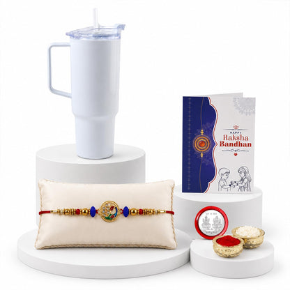 Designer Elegant Multicolor Peacock Rakhi Combo for Brother Bhaiya | Pack of 5