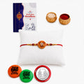 Rakhi Set for Brother (Set of 1) – Round Shape Rakhi Combo with Roli Chawal