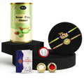 Auspicious Ceremony Rakhi for Brother with Kesar-Pista Almond 96gm, Pack of 6