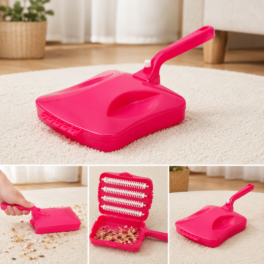 Handheld Carpet Cleaner – Dust Crumb Collector Brush | Velvet Wipe
