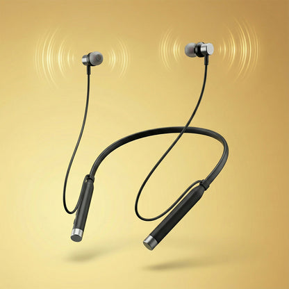 Lapcare Wooband 90 Wireless Bluetooth Neckband with Long Playtime & Deep Bass