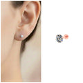 Rose Gold Labret Stud – Elegant AD Flat Back Earring
