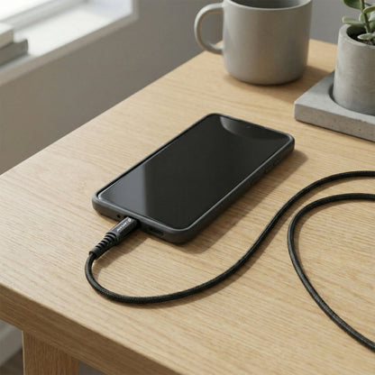 Lapcare Hook USB Type-C to Type-C Braided Fast Charging Cable with 240W Output