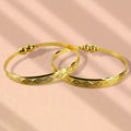 Traditional-Style Textured Bangles with Beaded Detailing – Elegant Ethnic Accessory