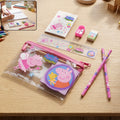 Kids School Stationery Kit with Pencils Eraser Sharpener Ruler Pouch (1 Set)