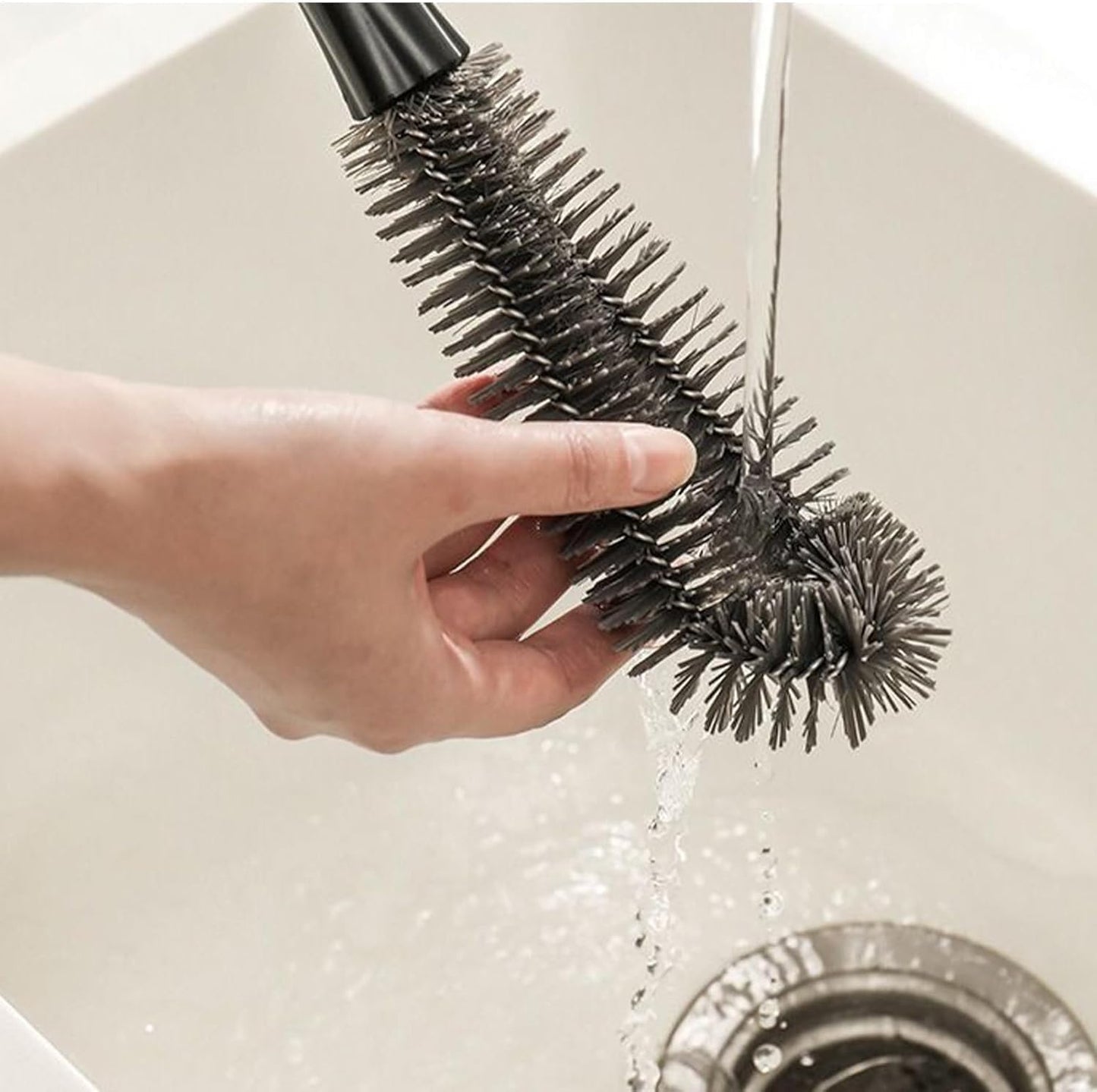Detachable bottle brush components