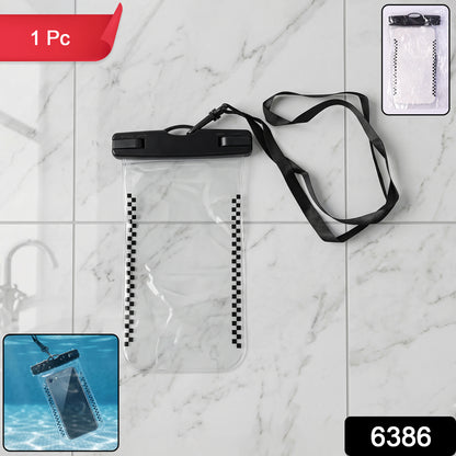 Waterproof Mobile Pouch Cover with SKU label