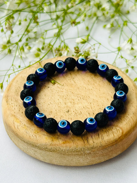 BLESSING CRYSTAL BRACELET Blue Evil Eye Stone Crystal