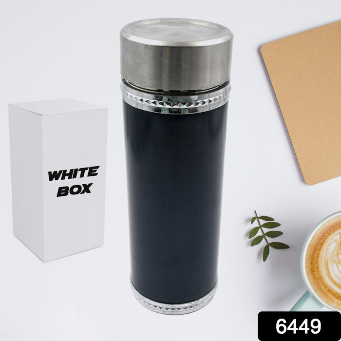 6449 STAINLESS STEEL WATER BOTTLE FOR MEN WOMEN KIDS | THERMOS FLASK | REUSABLE LEAK-PROOF THERMOS STEEL FOR HOME OFFICE GYM FRIDGE TRAVELLING 380 ML APPROX