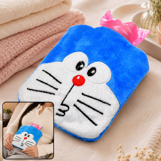 Doremon Hot Water Bag – Soft Cover for Pain Relief | Velvet Wellness