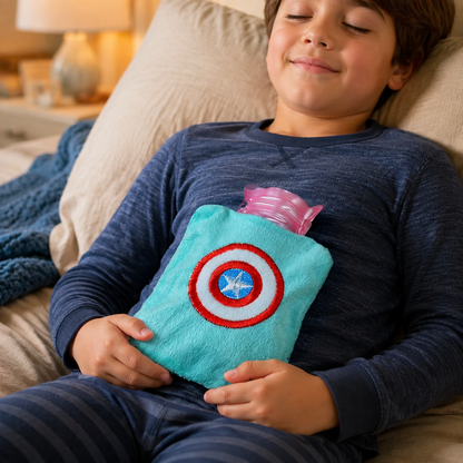 Hot Water Bag – Captain America Pain Relief Cover | Velvet Wellness