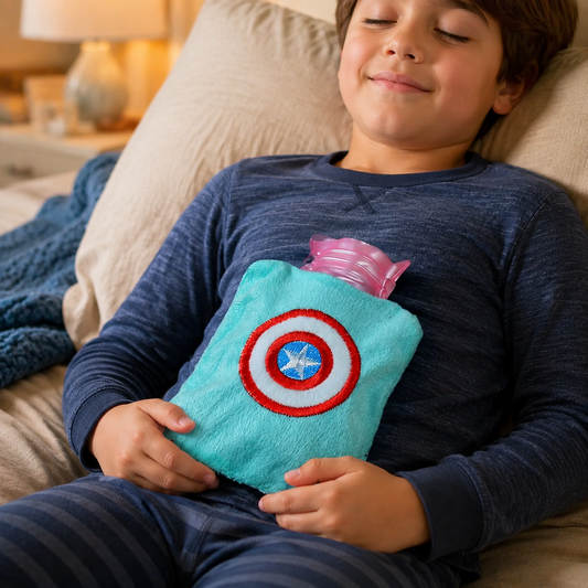 Hot Water Bag – Captain America Pain Relief Cover | Velvet Wellness
