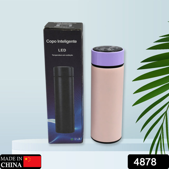 4878 The smart water bottle has a waterproof LED display, Stainless Steel BPA-Free Leak Proof Double Walled Vacuum Insulated Cold and Warm Water Bottle with LED Temperature Display