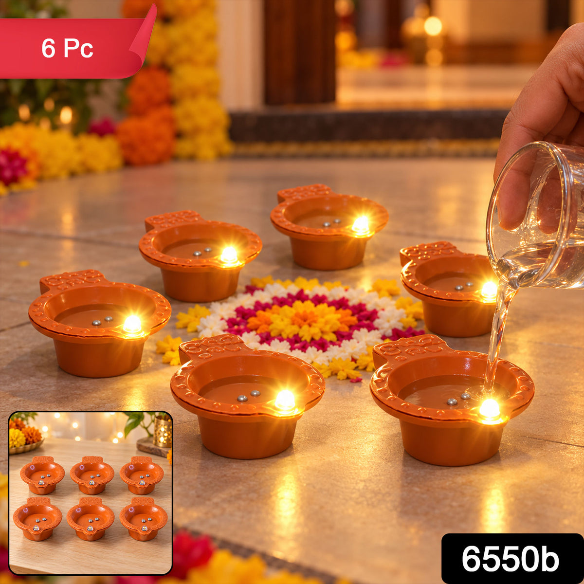 Water sensor LED diya set - SKU photo