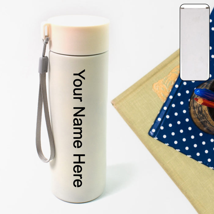 Customized / Personalized Vacuum Insulated Stainless Steel, Double walled (500 ML Approx / Mix Color & Design)