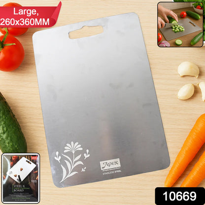 Apex Large Stainless Steel Multipurpose Chopping & Cutting Board (260x360mm / 1 Pc)