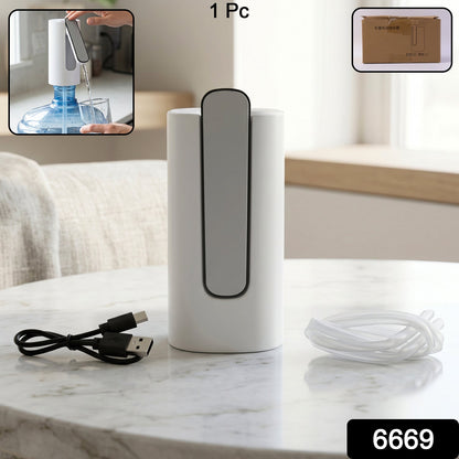 Electric Water Dispenser Pump Foldable USB Rechargeable Automatic for Bottle (1 Pc)