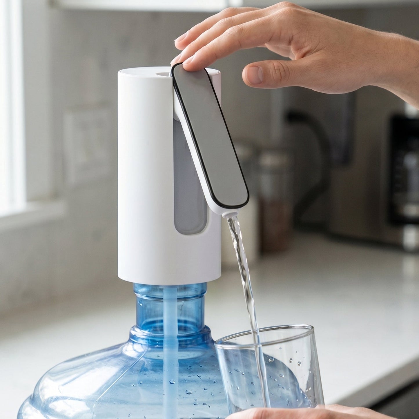 Electric Water Dispenser Pump Foldable USB Rechargeable Automatic for Bottle (1 Pc)