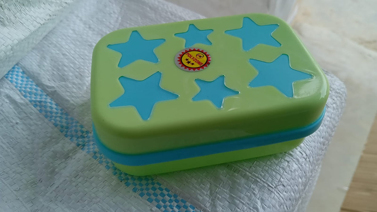 3700 Star Shaped Self Design Soap Case Holder for Bathroom
