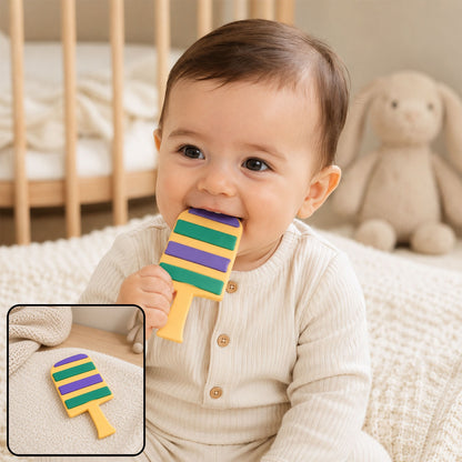 Silicone Baby Teether – Soft, BPA-Free Candy Shape | Babyova
