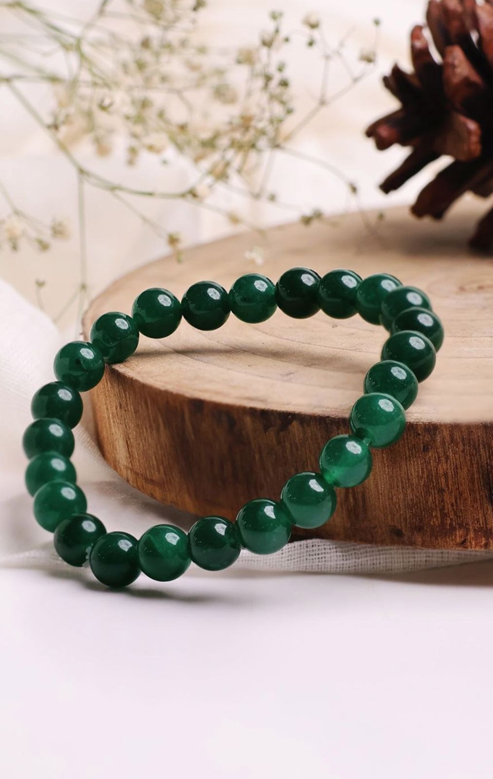 Earth Gems Panna Stone Bracelet