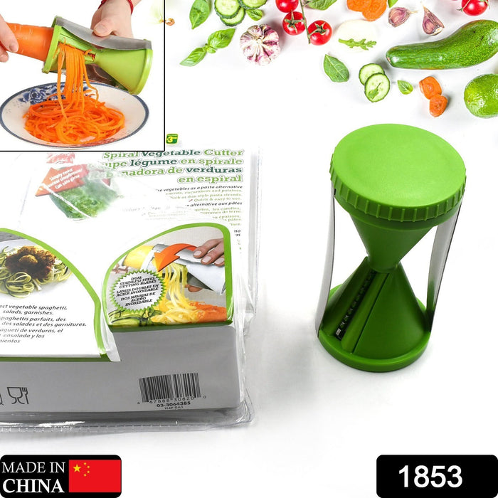 1853 Portable Spiralizer Vegetable Slicer Handheld Spiralizer Peeler Stainless Steel Spiral Slicer For Salad Vegetables Fruit Slicer