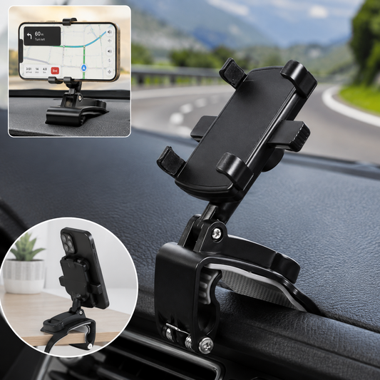 Universal Mobile Phone Holder – Secure Clip with 360° Rotation