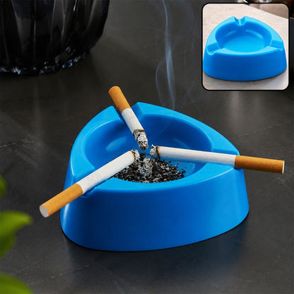 Plastic Ashtray – Durable Wide Bowl with 3 Cigarette Slots