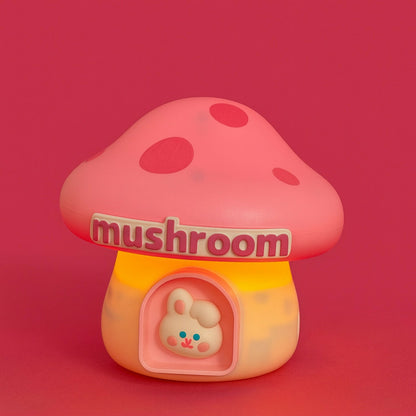Cute Pink Mushroom LED Night Lamp for Kids Bedroom, Nursery & Bedside Decor