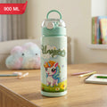 Kids Water Bottle – Leak-Proof 900ml with Fun Unicorn & Space Designs